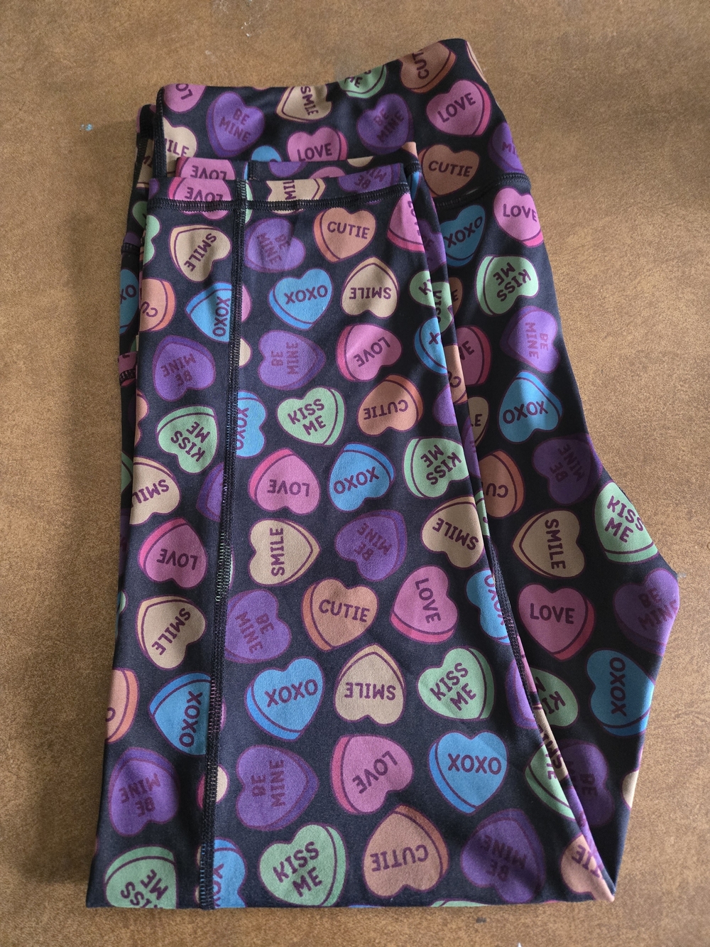 Constantly Varied Gear CVG Heart Conversation Candy Print Leggings